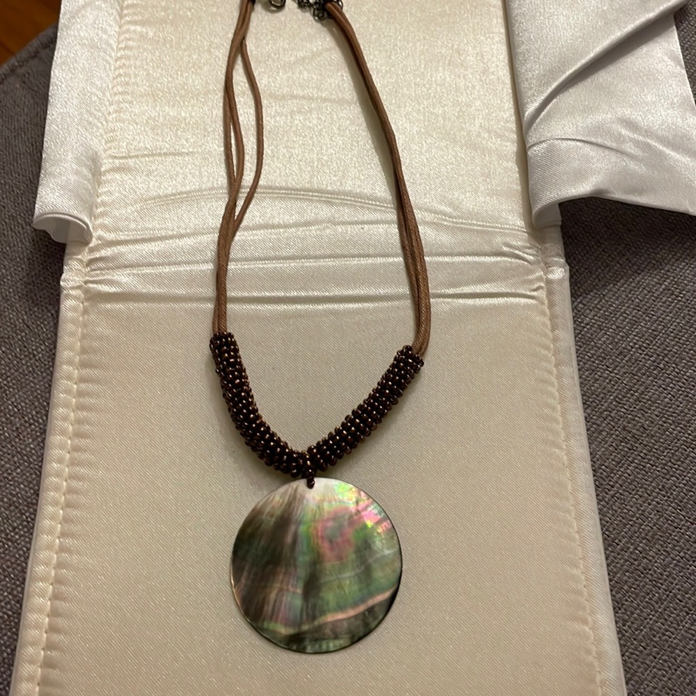 Lia Sophia necklace with mother of pearl pendant